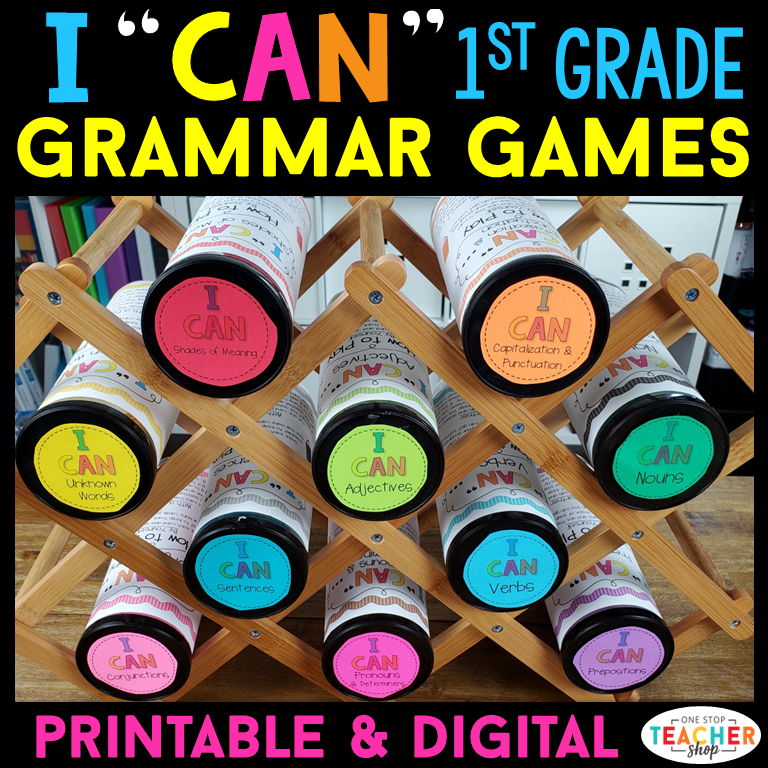 20% Off - 1st Grade I CAN Grammar Games