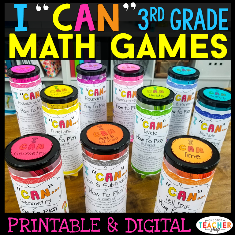 20% Off - 3rd Grade I CAN Math Games