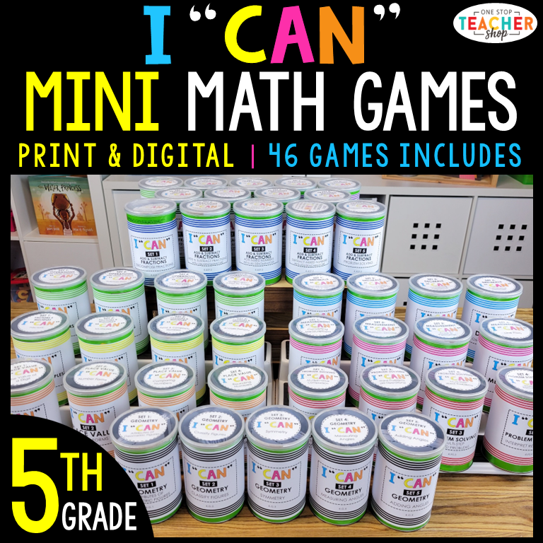 FB - 5th Grade Mini I CAN Math Games
