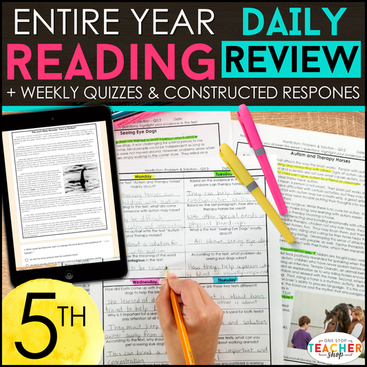 5th Grade Reading Daily Review