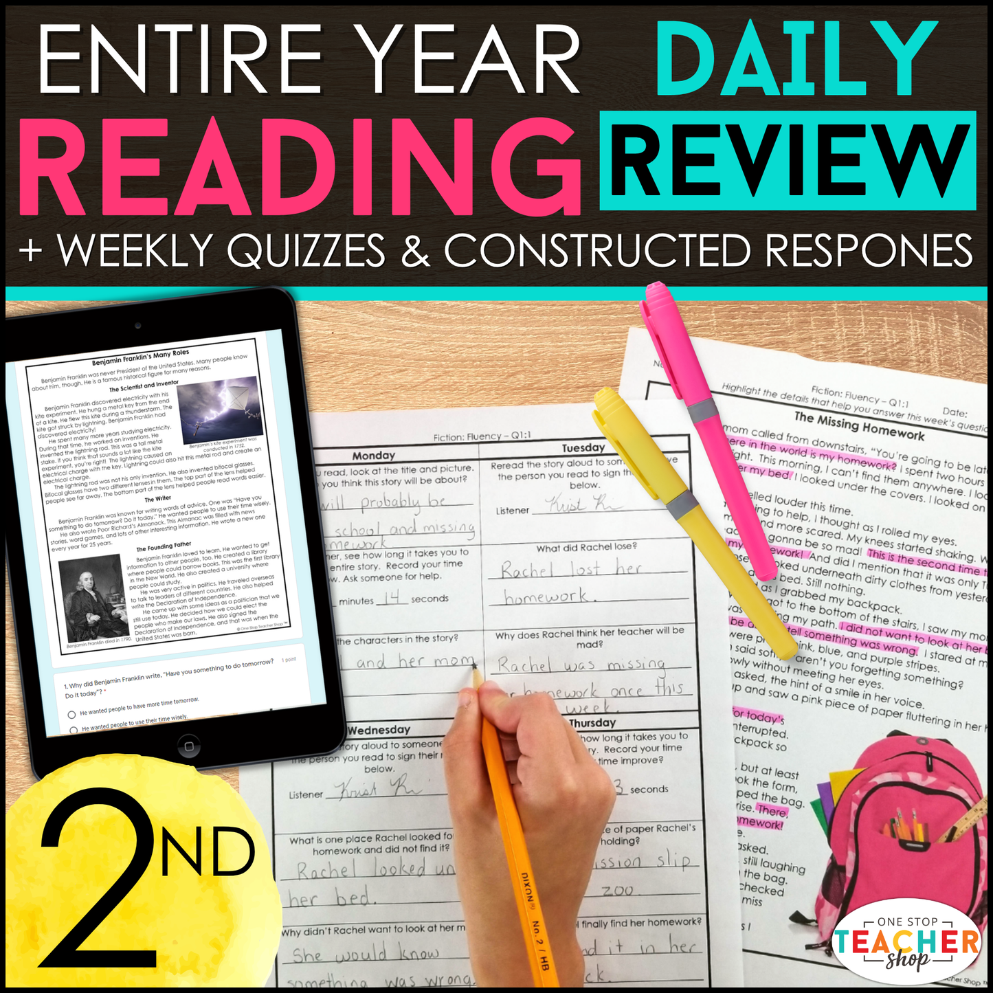 2nd Grade Reading Daily Review FB