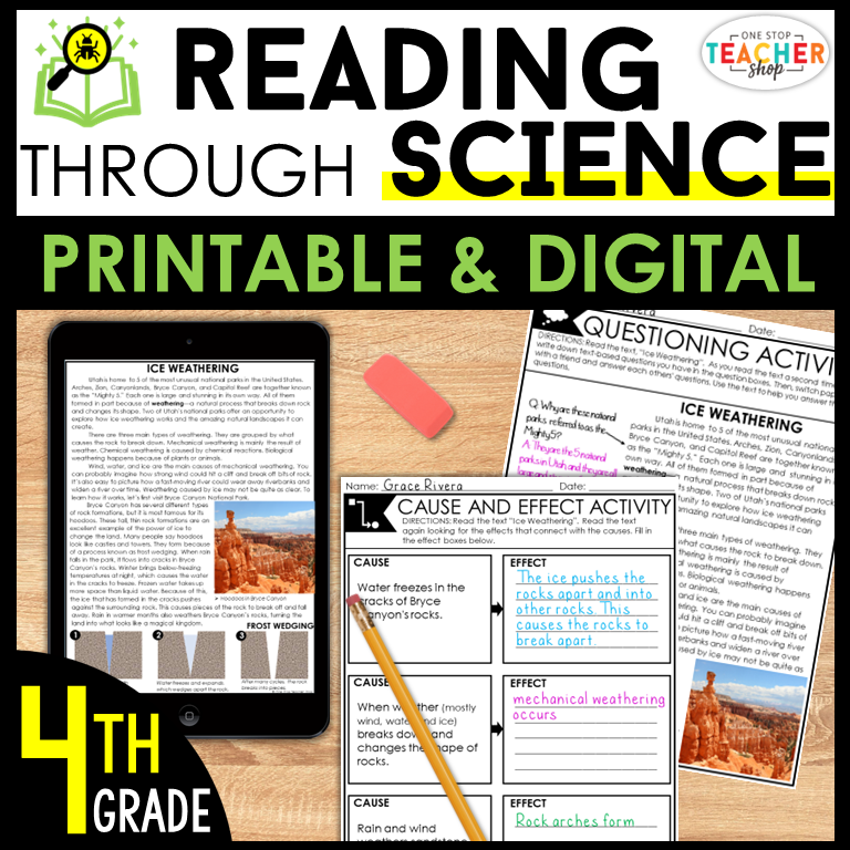 20% Off - 4th Grade Reading Through Science