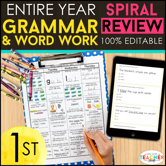 1st Grade Grammar Spiral Review