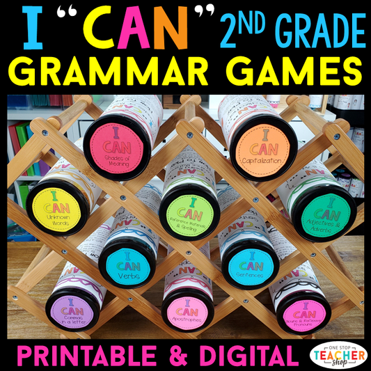 20% Off - 2nd Grade I CAN Grammar Games