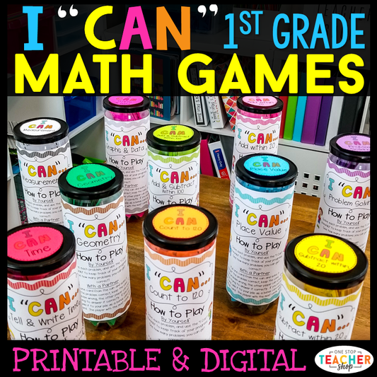 20% Off - 1st Grade I CAN Math Games