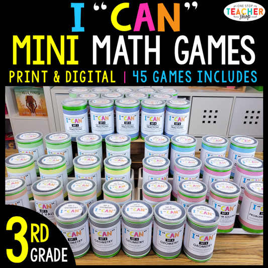 FB - 3rd Grade Mini I CAN Math Games