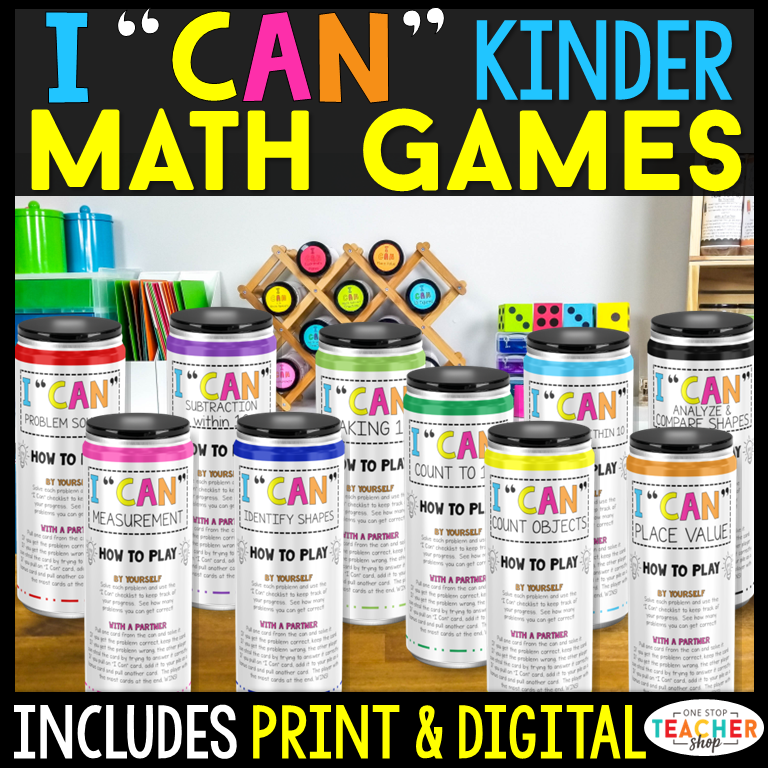 FB - Kindergarten I CAN Math Games