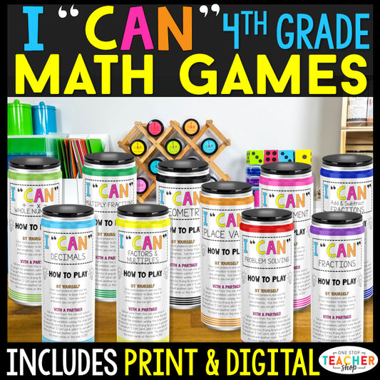 4th Grade I CAN Math Games
