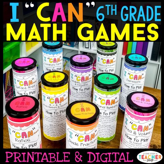 FB - 6th Grade I CAN Math Games