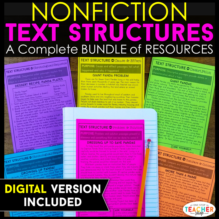 Nonfiction Text Structures Unit